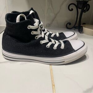 Rare Converse Chuck Taylor  All Statars Hi  Top Glitter Size 7 Good Condition
